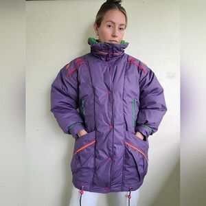 The Party on Wheels Vintage 80s Down Puffer XL